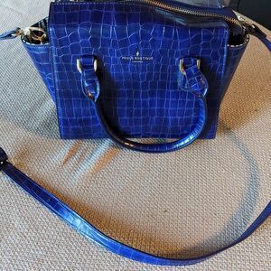 Paul's Boutique London - Blue Faux Skin Purse - Like New Condition MUST SEE